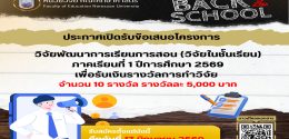 เปิดรับข้อเสนอโครงการวิจัยพัฒนาการเรียนการสอน